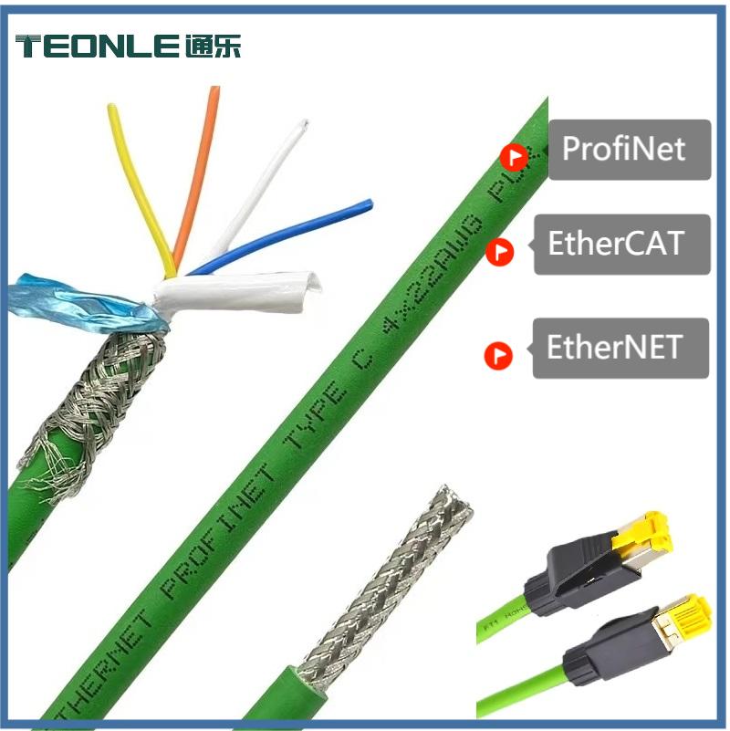 cat5e cat6 工業(yè)網(wǎng)線8芯雙絞雙屏蔽超五/六類Profinet監(jiān)控以太網(wǎng)線